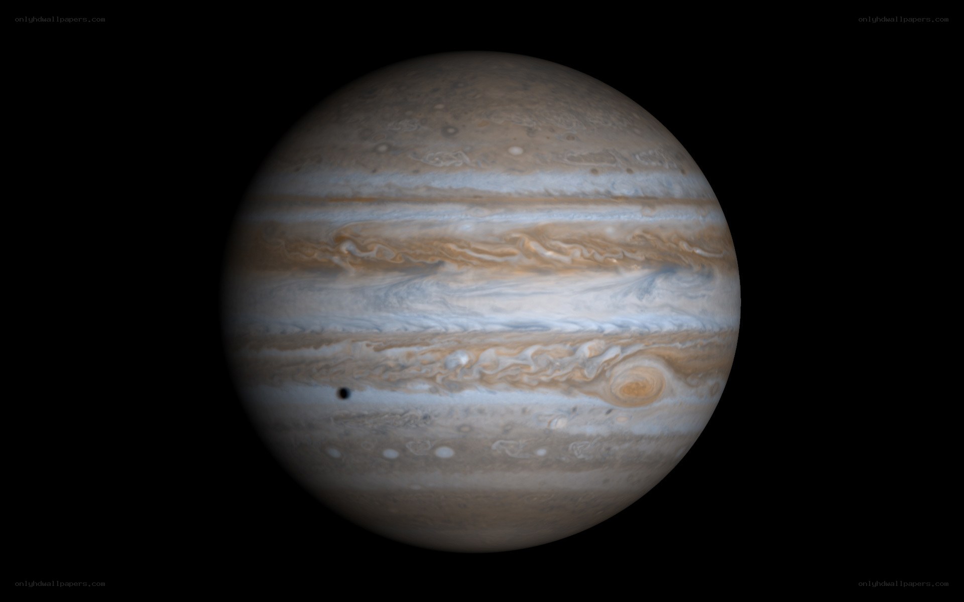 Jupiter with its moons