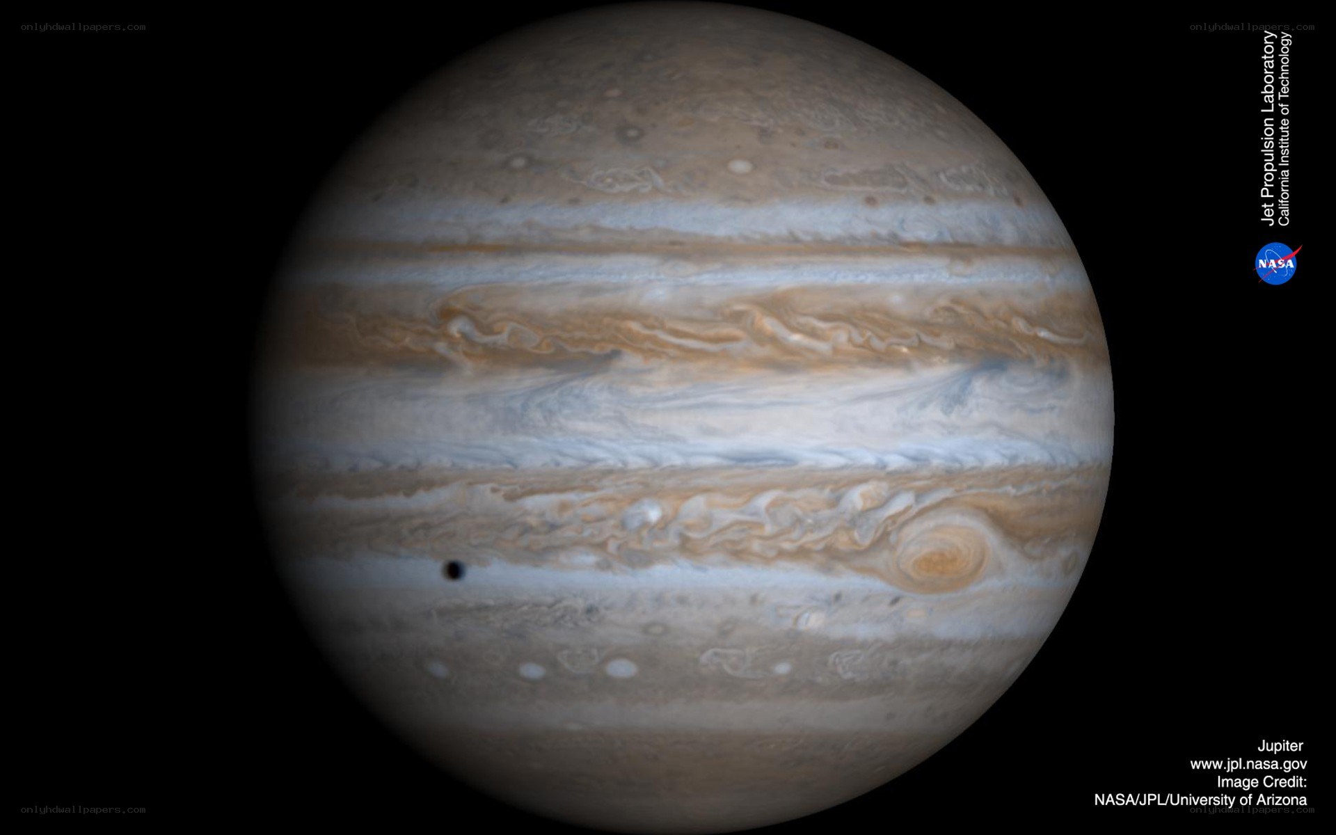 Jupiter with moon Io