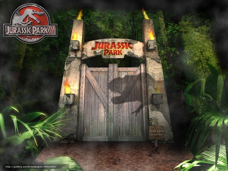Jurassic Park entrance gate