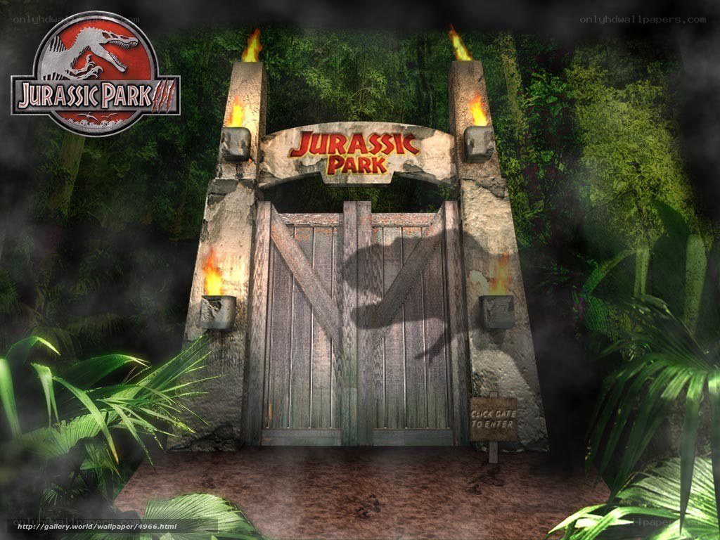 Jurassic Park entrance gate