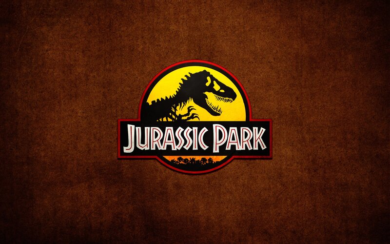 Jurassic Park Logo — Brown