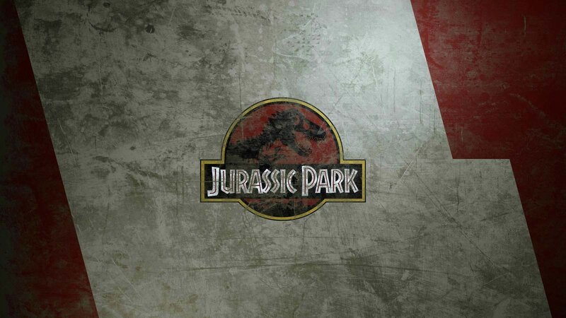 Jurassic Park Logo — Gray, Dramatic