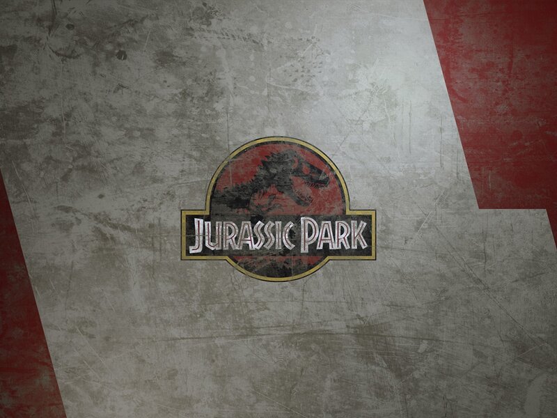 Jurassic Park Logo — Gray, Gritty