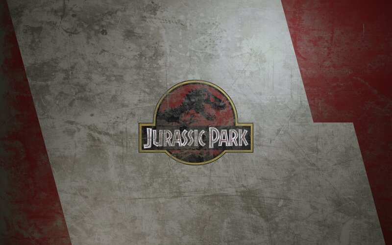 Jurassic Park Logo — Gray