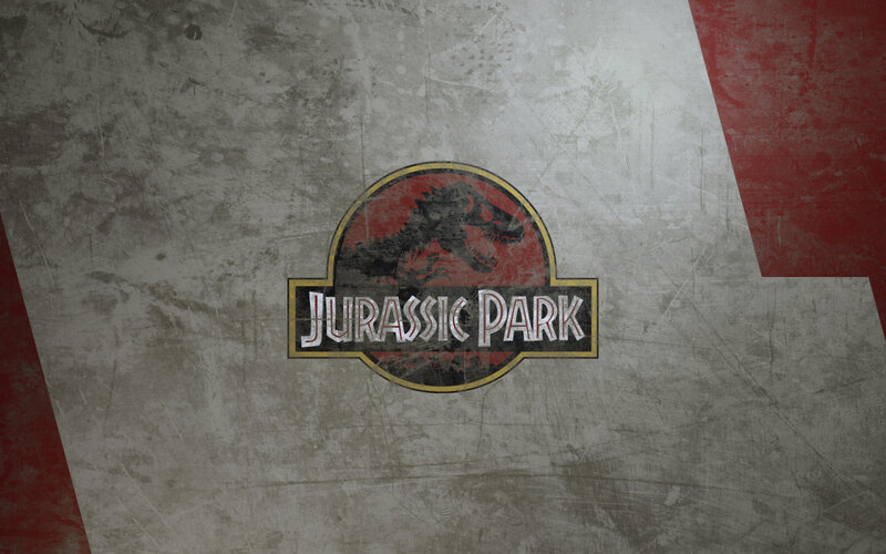 Jurassic Park logo on grunge background