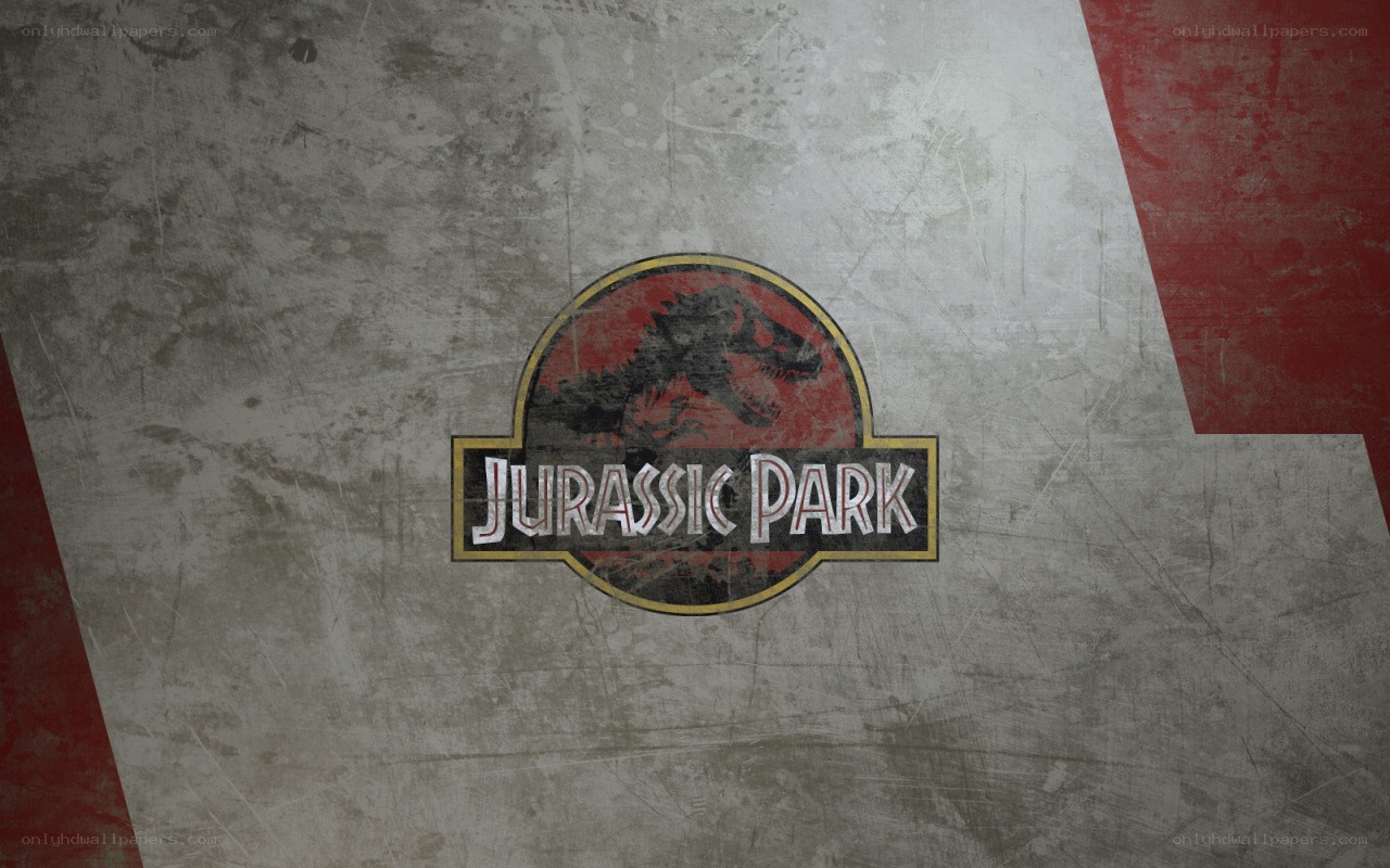 Jurassic Park logo on grunge background