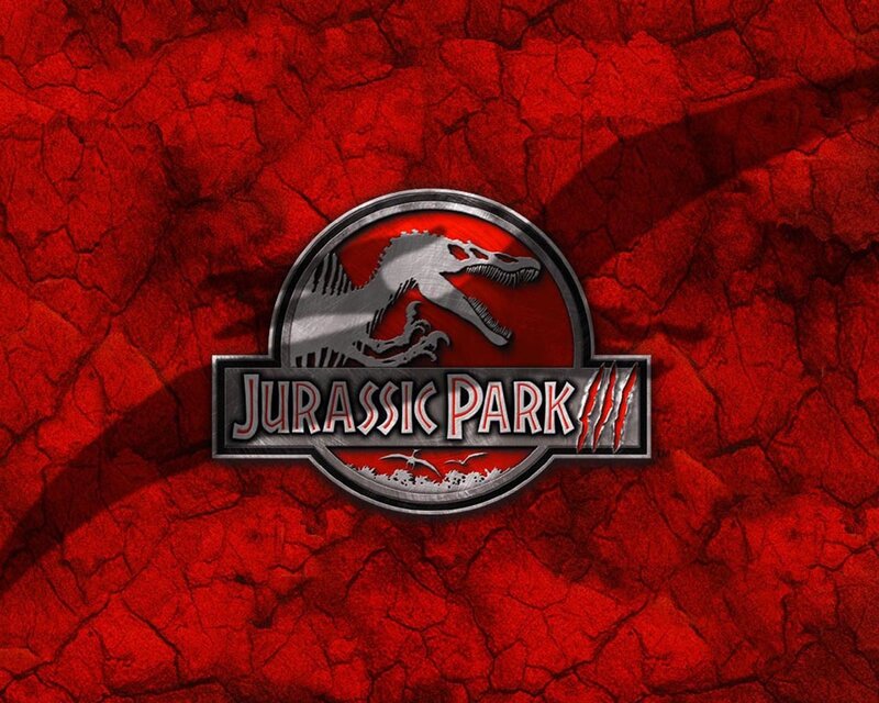 Jurassic Park Logo — Red, Dramatic, Digital Art, Dinosaur, Text