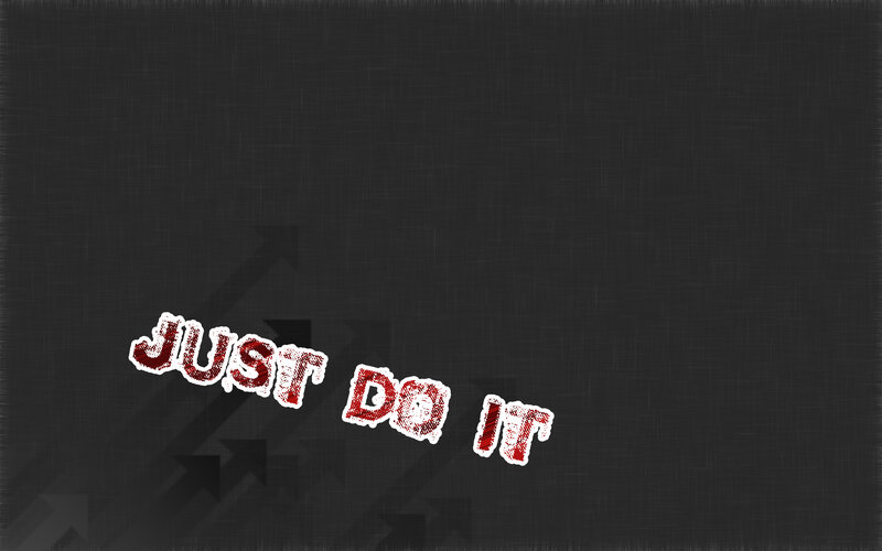 Just Do It motivational text