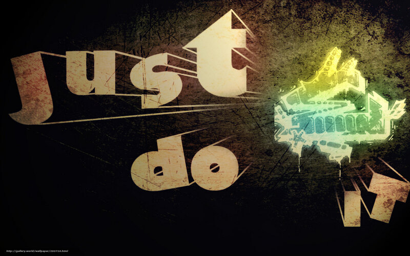 Just Do It text art