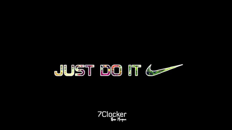 Just Do It with colorful text