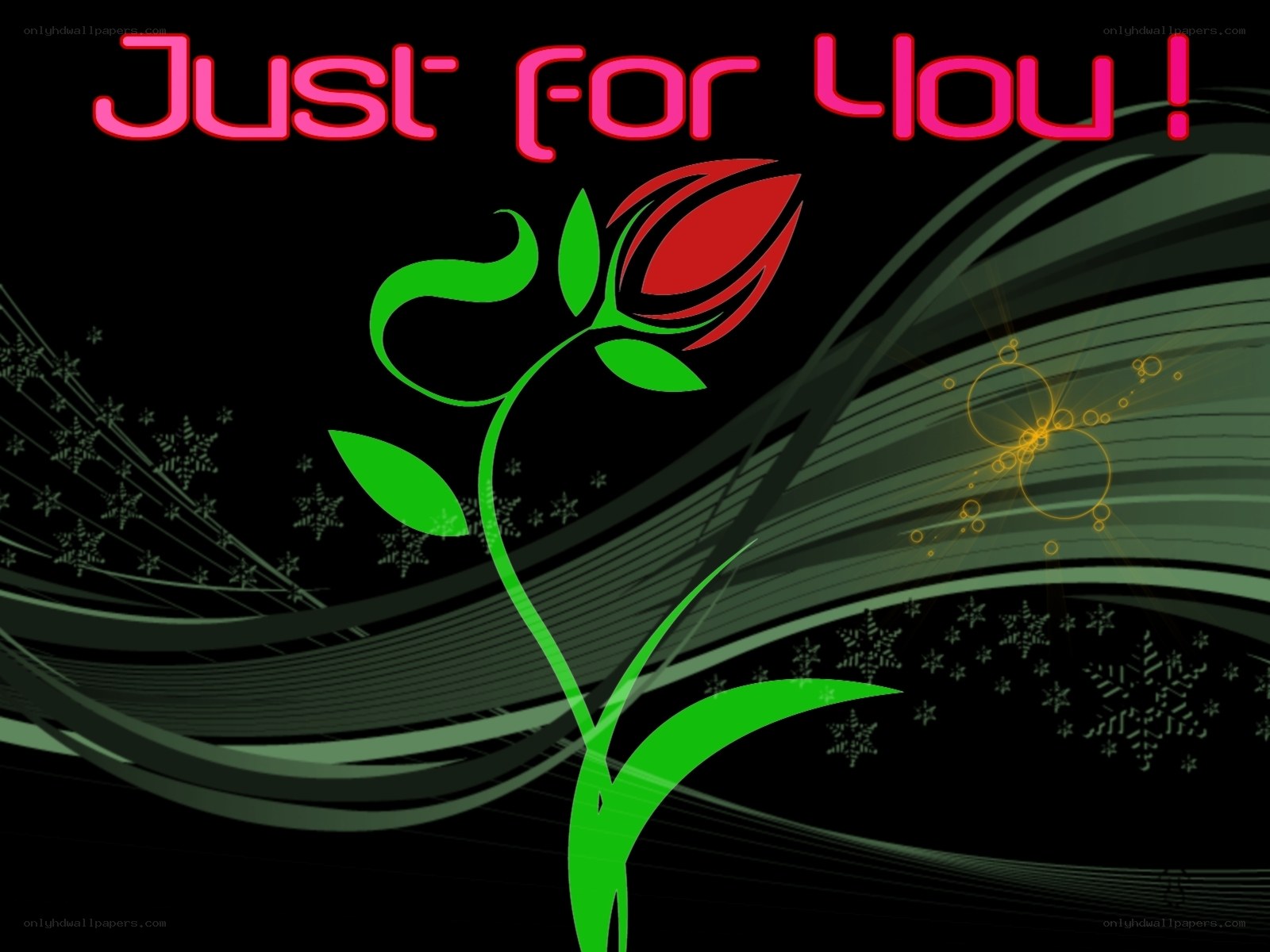 Just For You greeting card