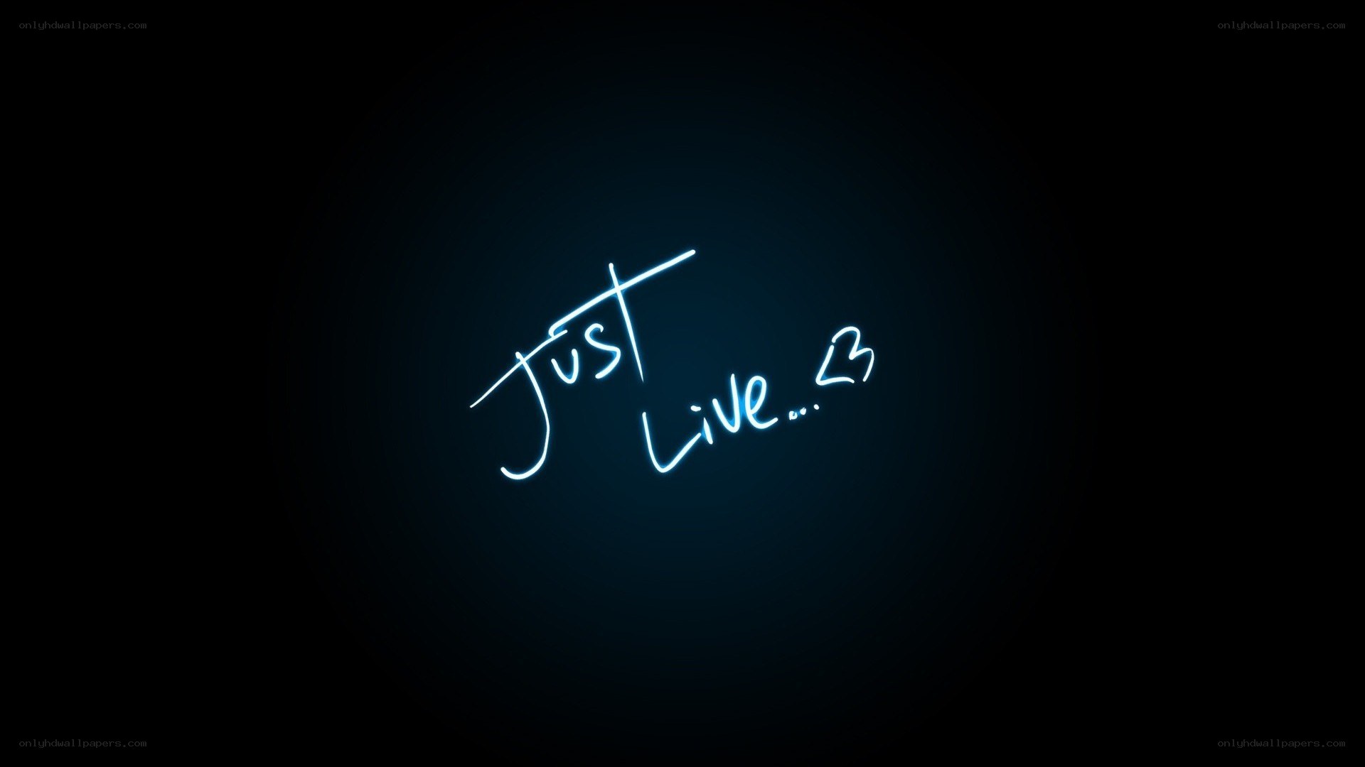 just live neon sign