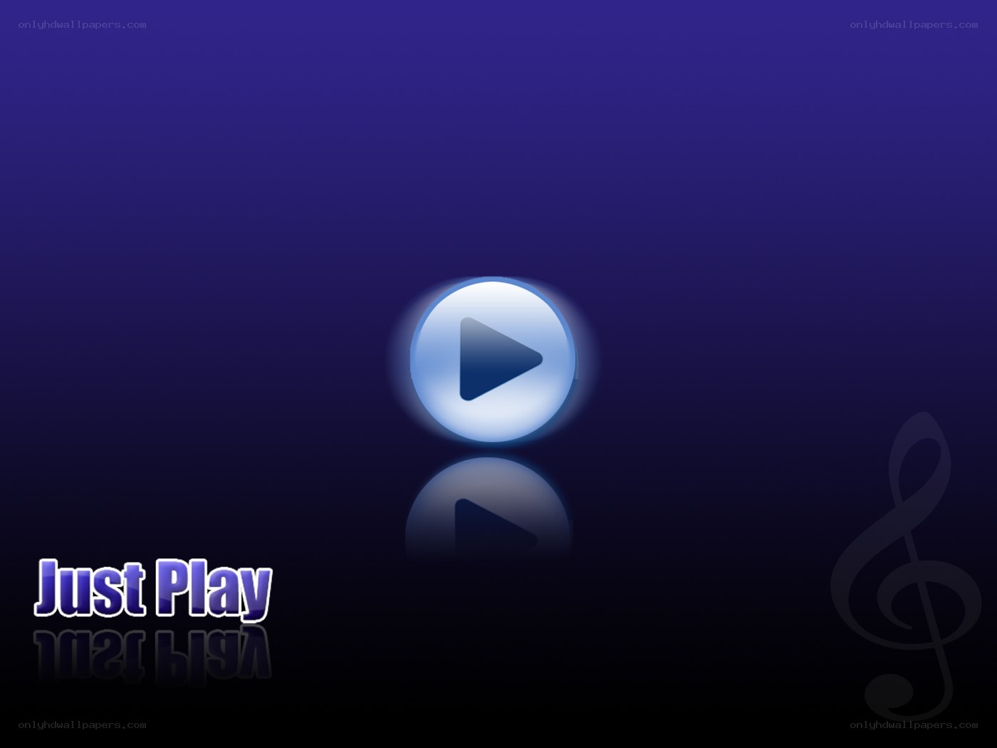 Just Play music interface