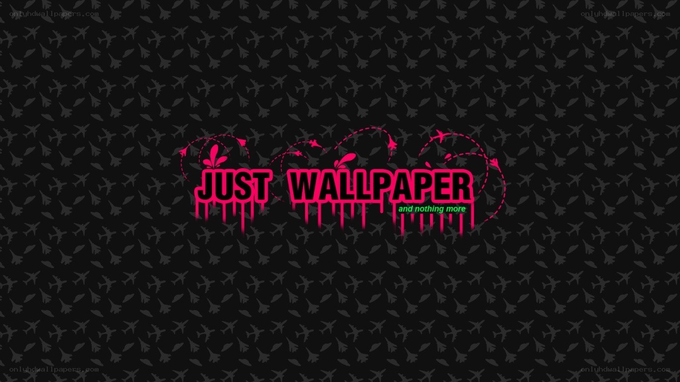 Just Wallpaper logo on patterned background