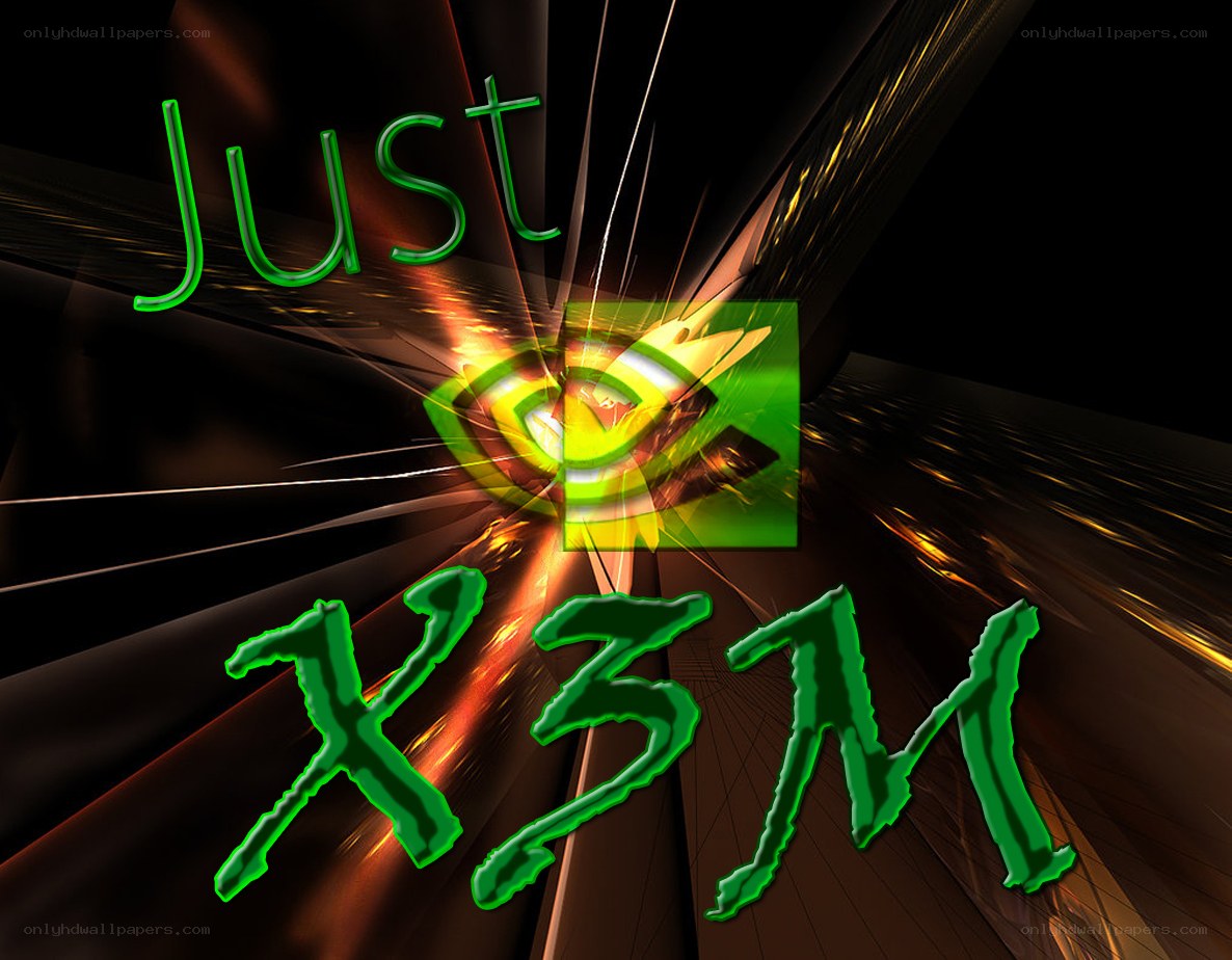 Just X3M logo with glowing effects