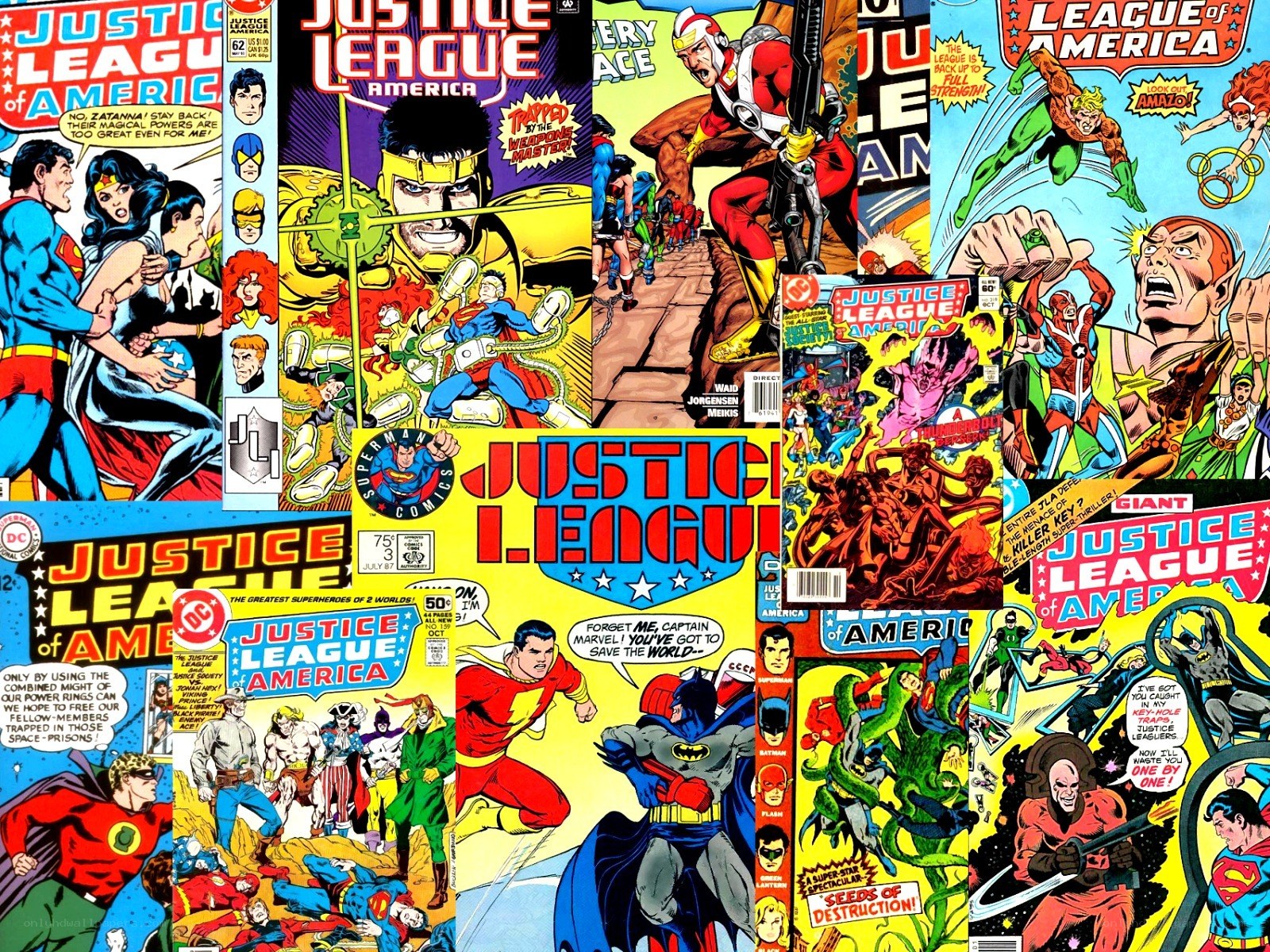 Justice League America comic covers