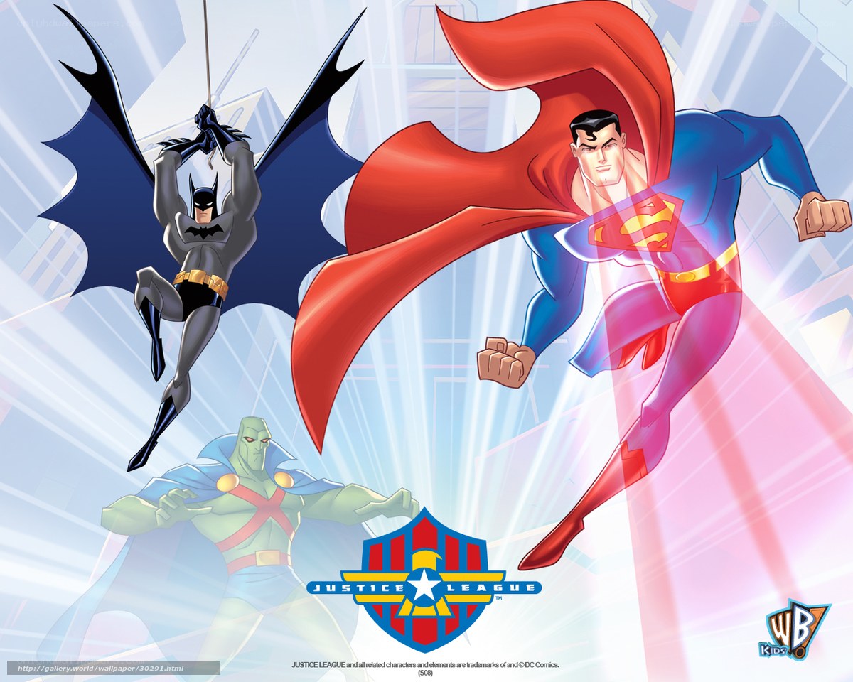 Justice League animated heroes