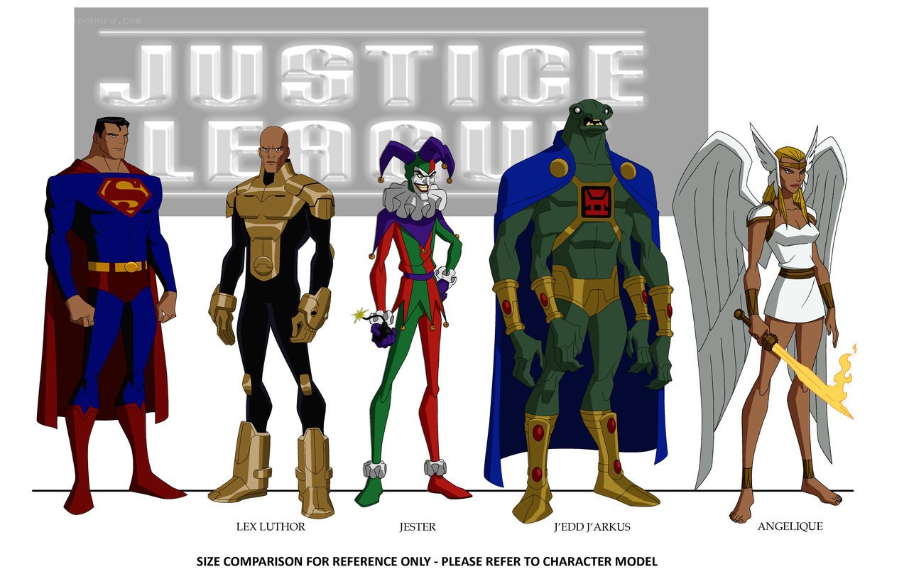 Justice League character lineup