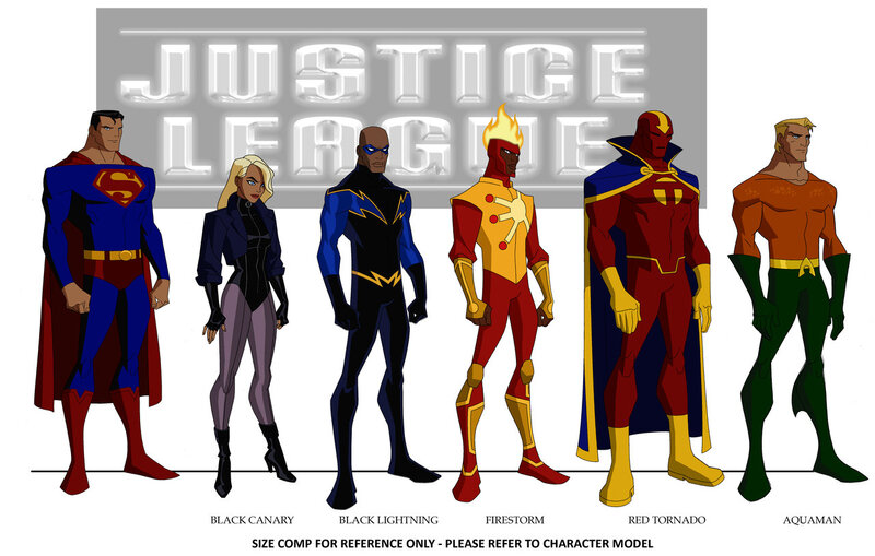 Justice League character lineup