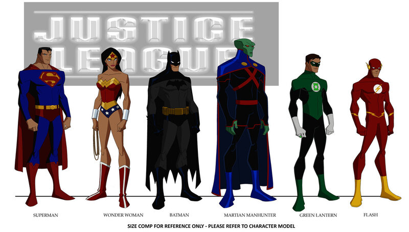Justice League Characters — Blue, Heroic, Digital Art, Superheroes, Costumes