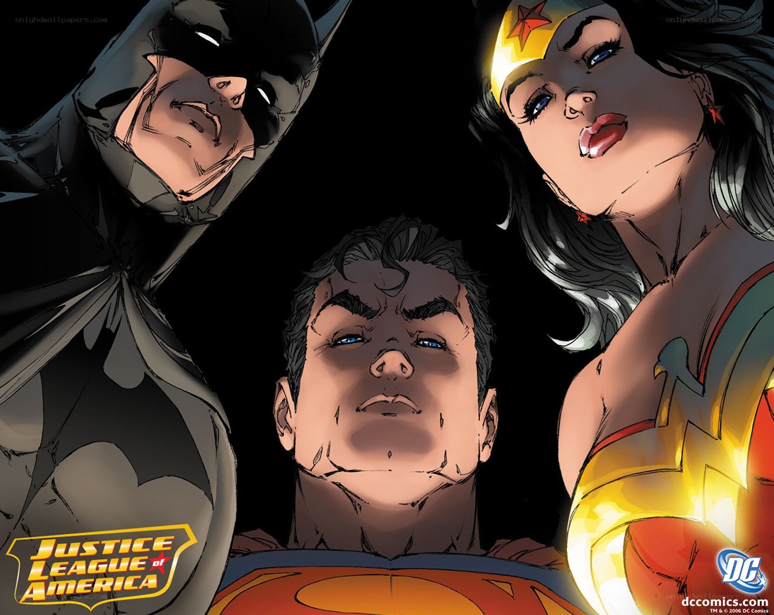 Justice League characters in comic art