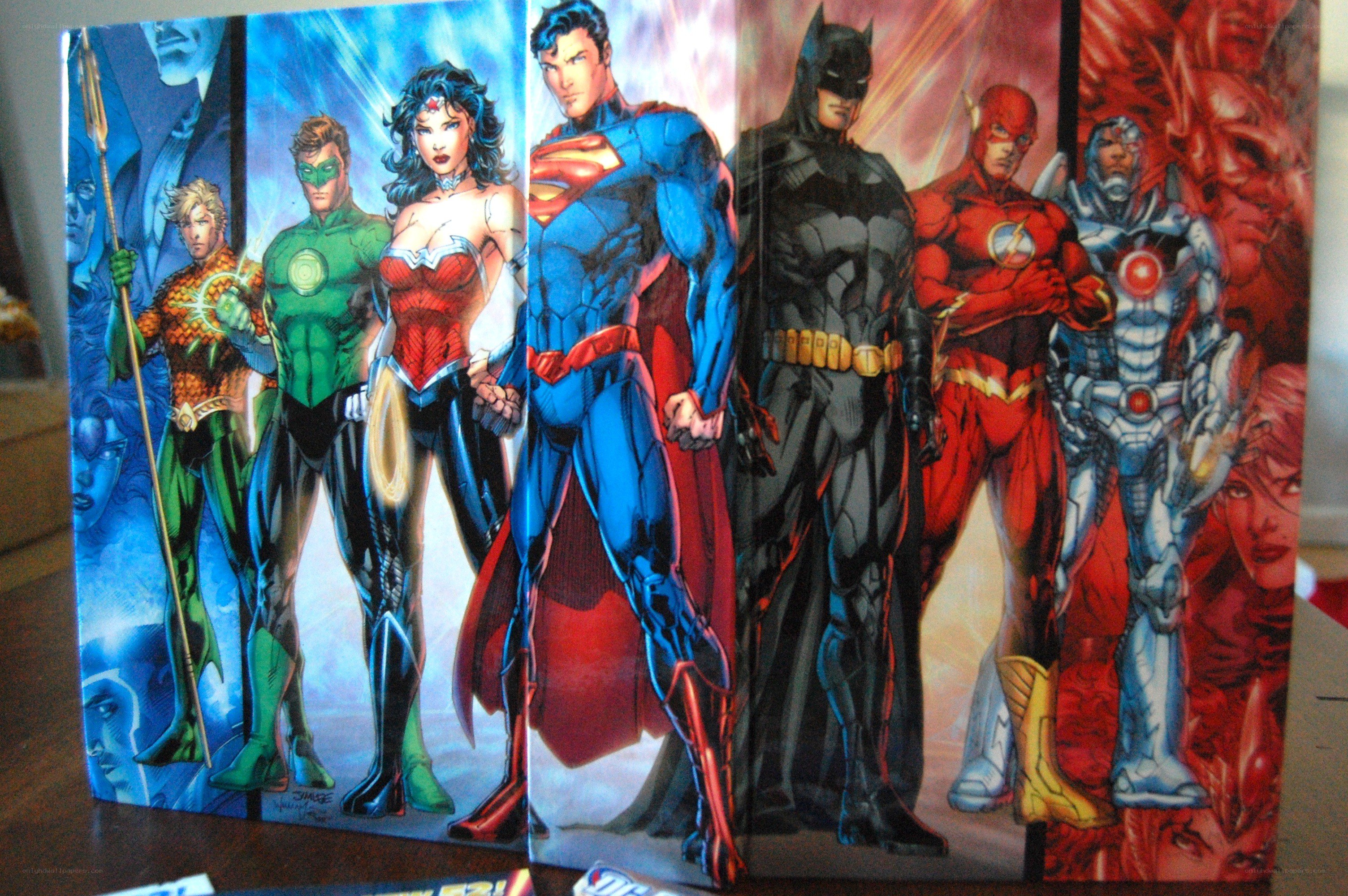 Justice League comic art