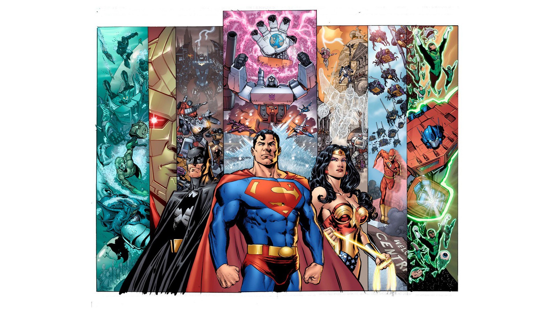 Justice League comic art