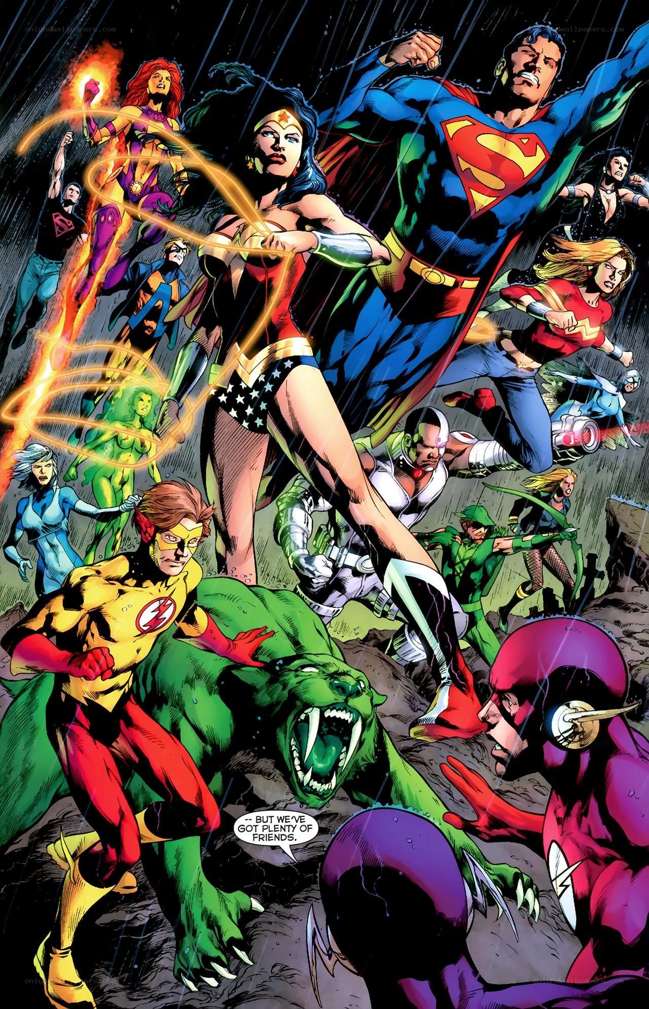 Justice League in action