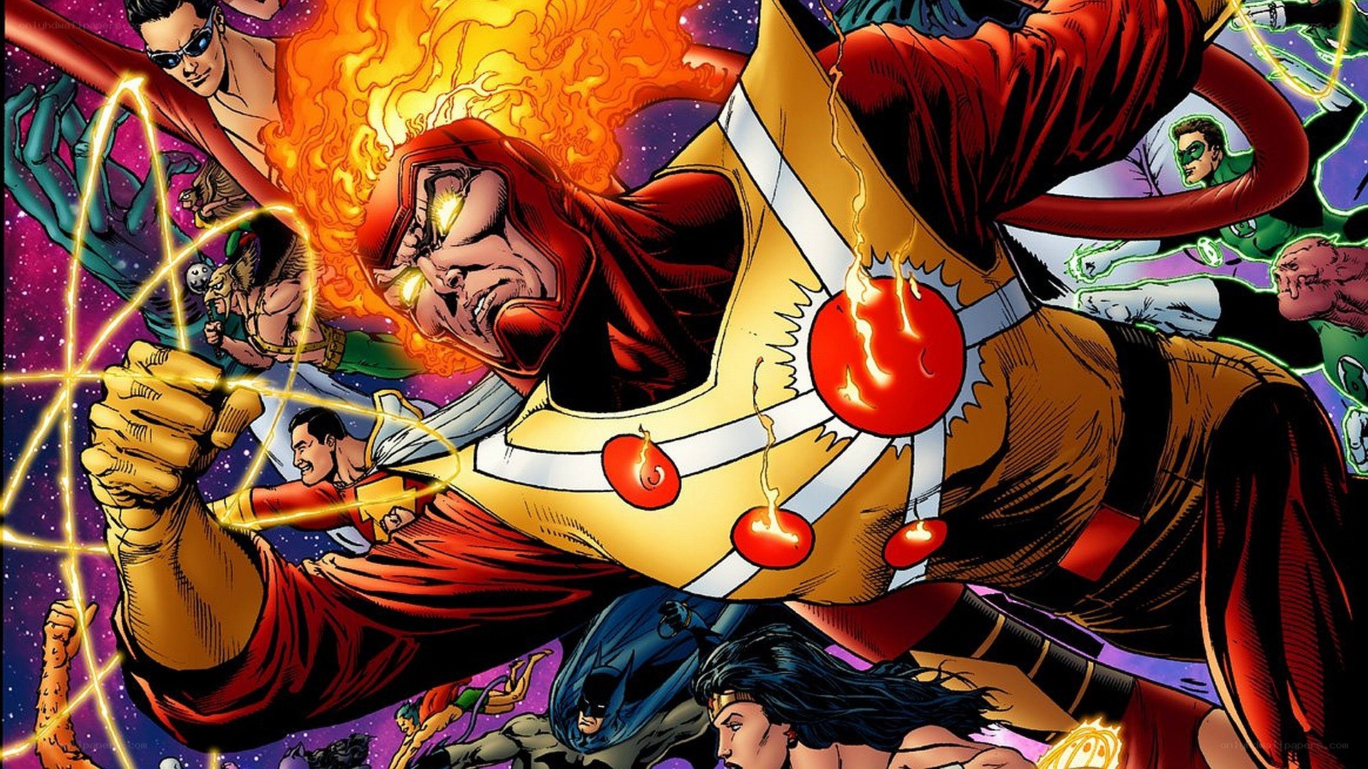 Justice League in battle