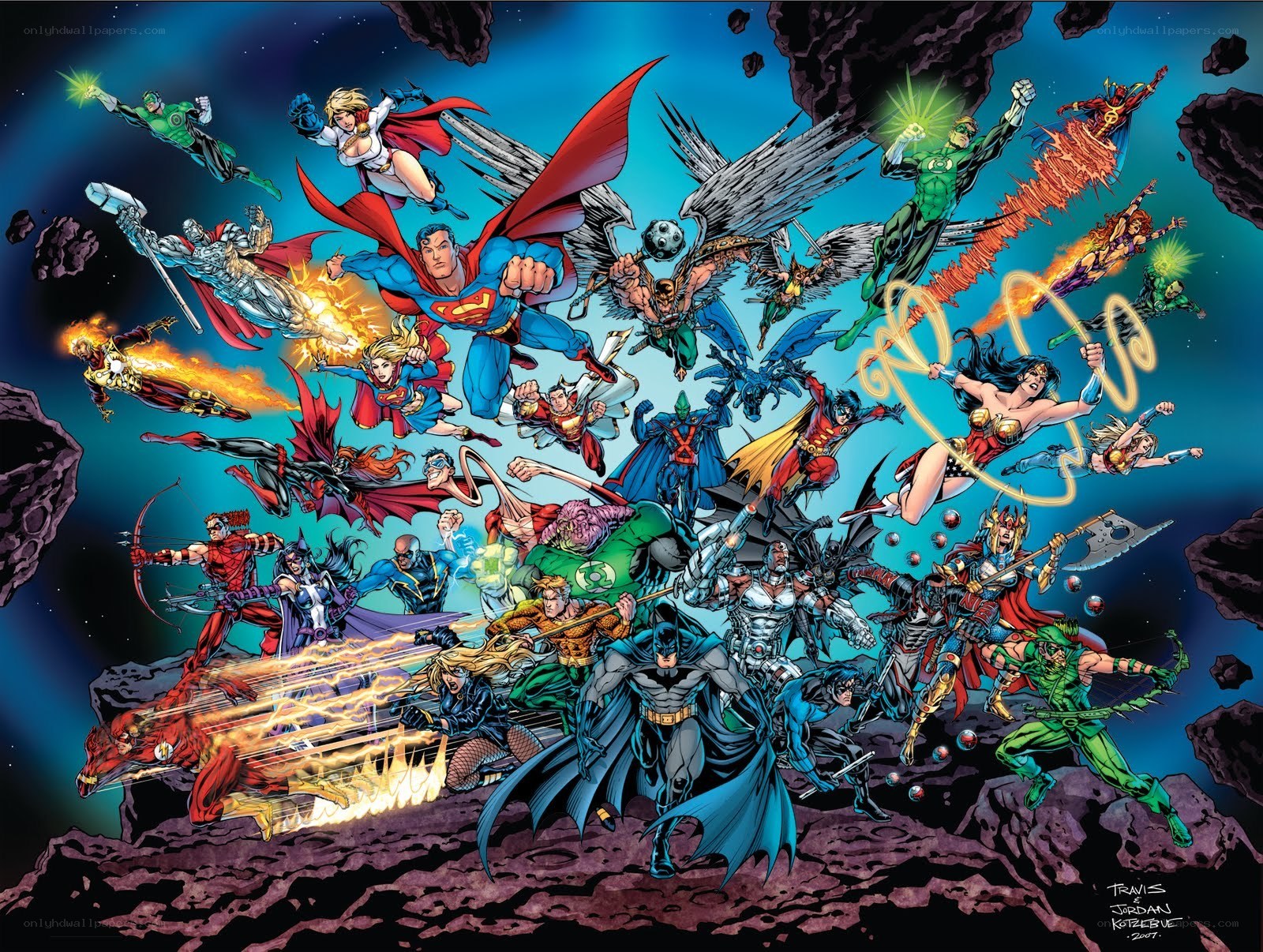 Justice League in space
