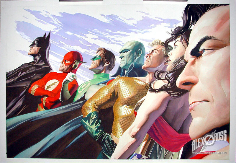 Justice League lineup artwork