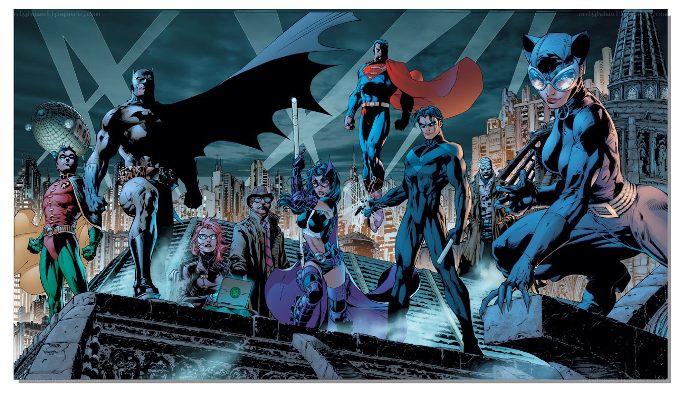 Justice League on rooftop