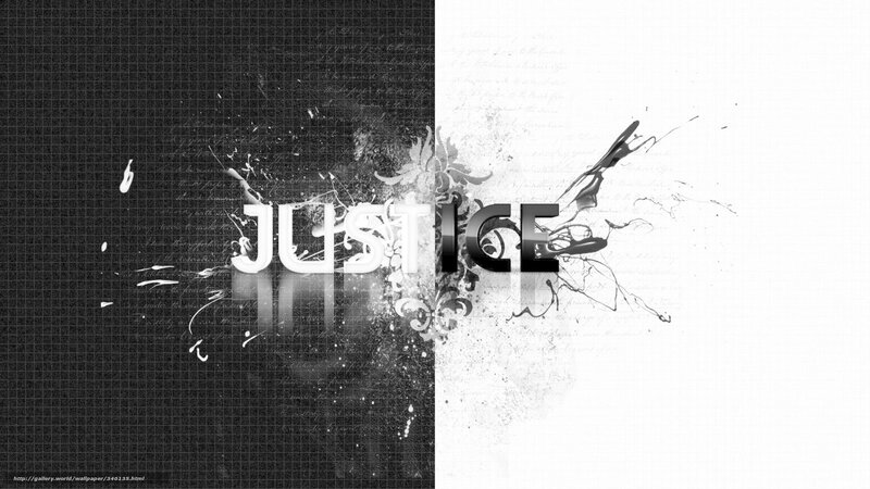 justice text splatter design