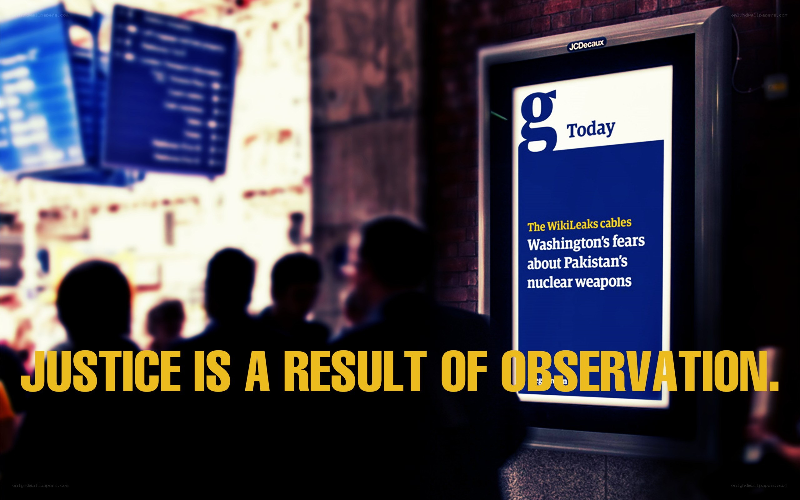 Justice through observation