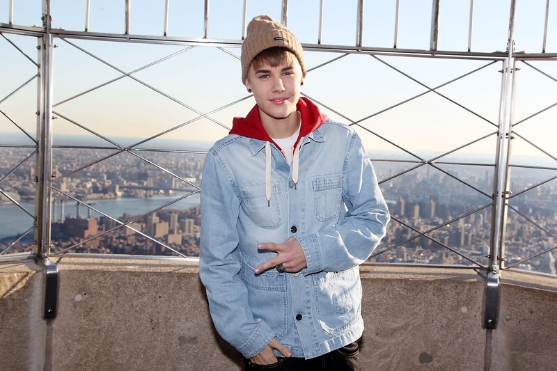 Justin Bieber at Empire State Building