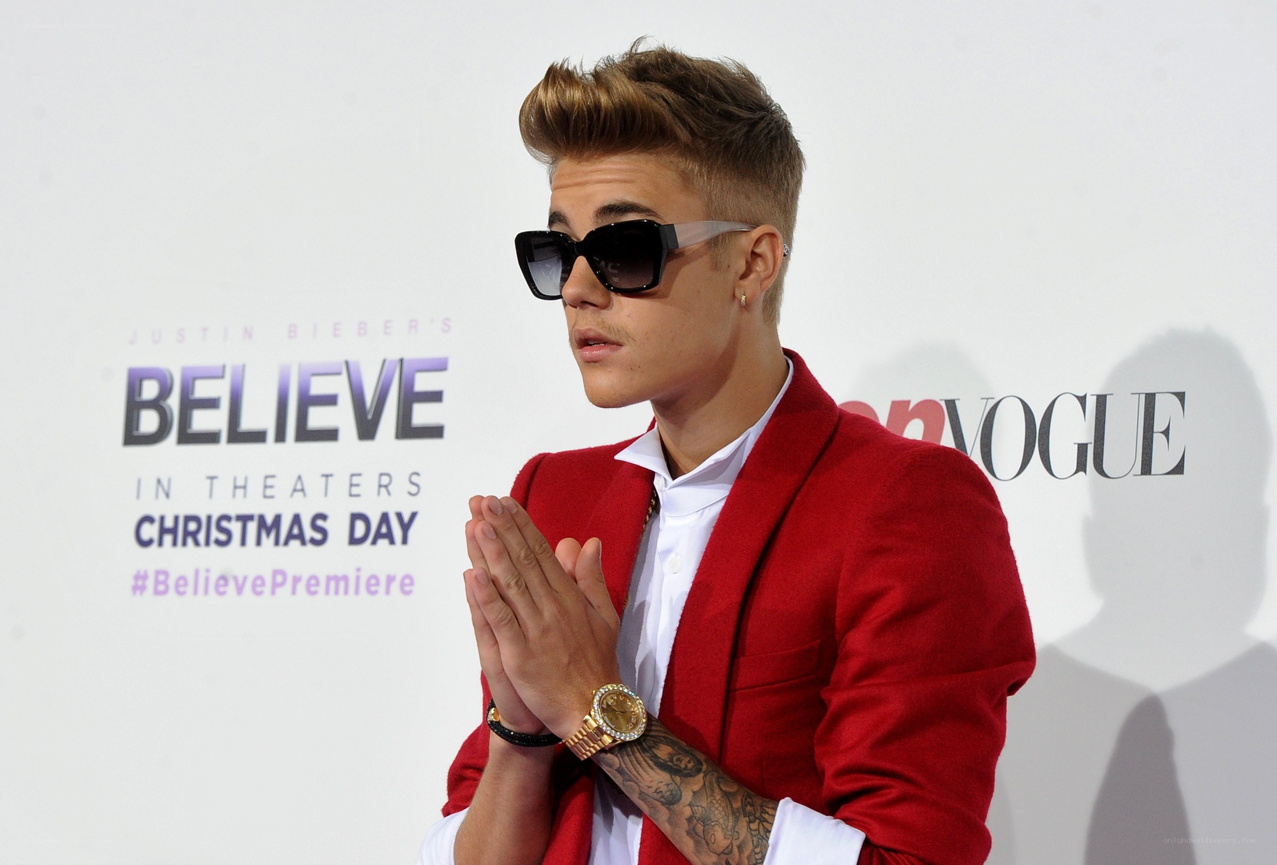 Justin Bieber at premiere