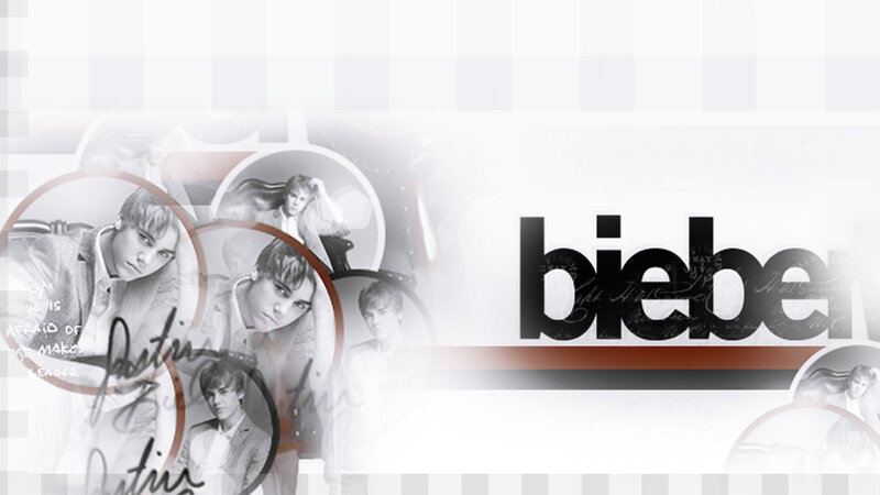 Justin Bieber Collage — White