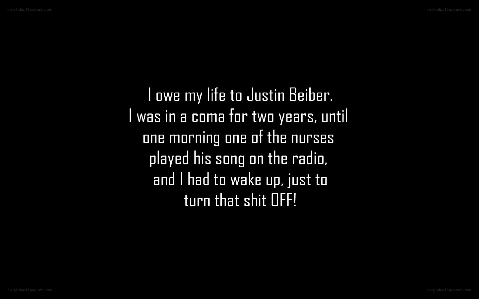 Justin Bieber coma story
