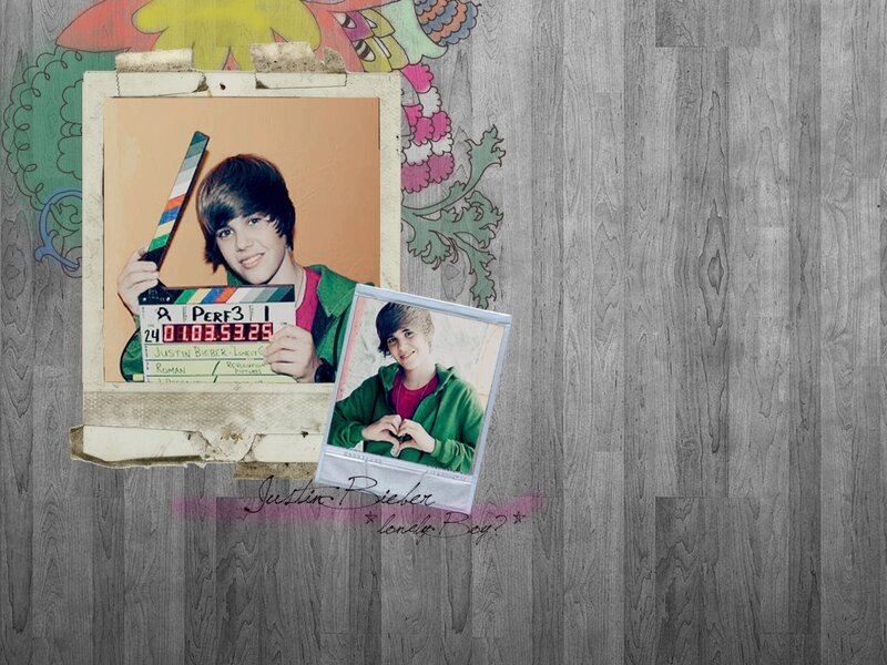 Justin Bieber Holding Clapperboard