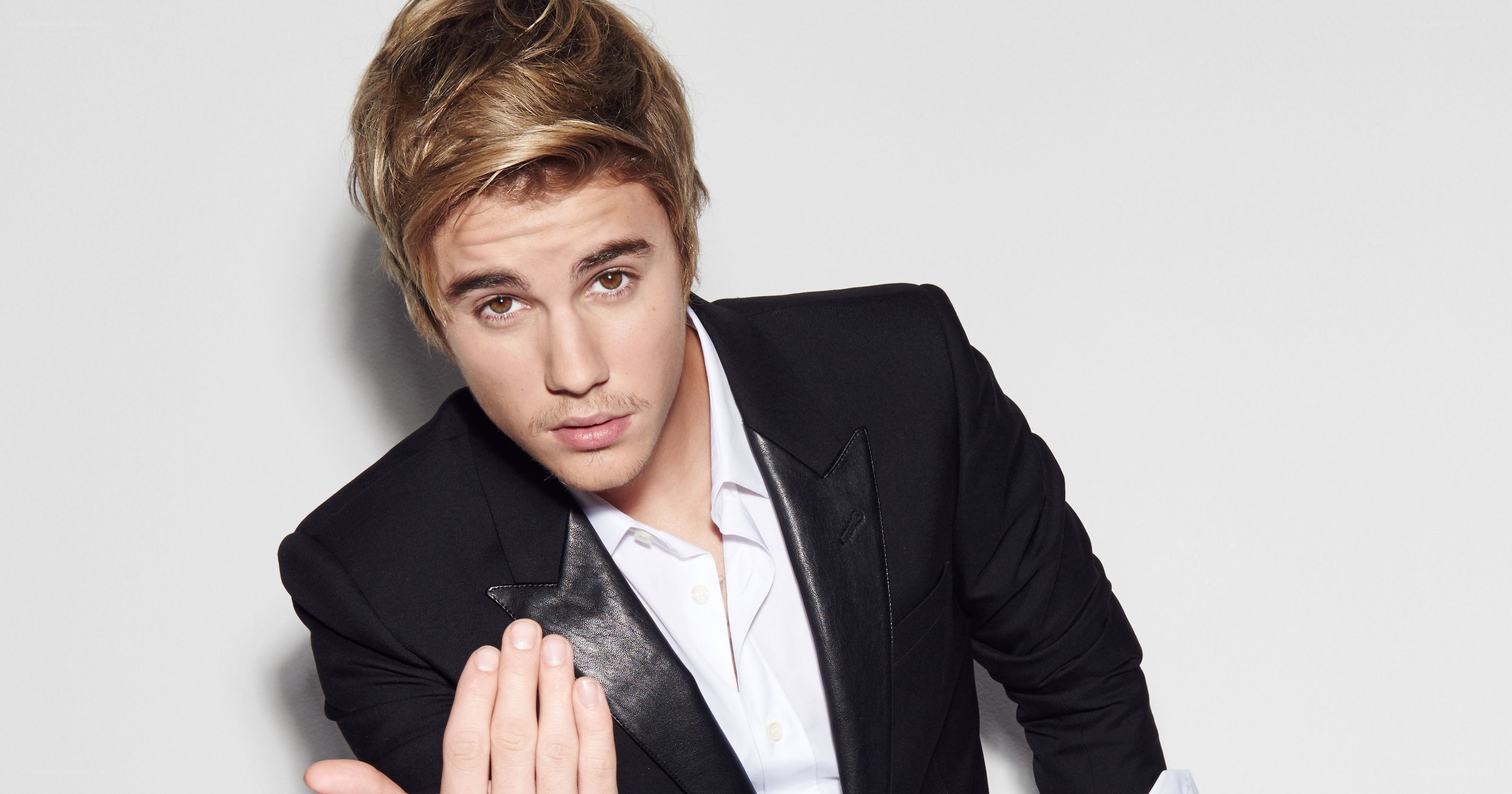 Justin Bieber in a black suit