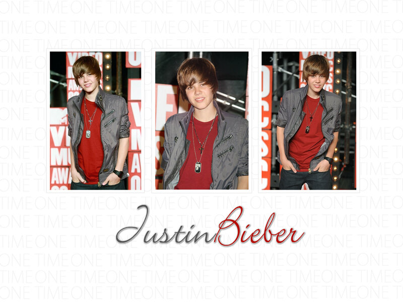 Justin Bieber in Red Shirt