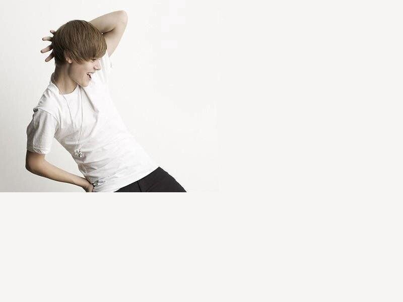 Justin Bieber in white shirt