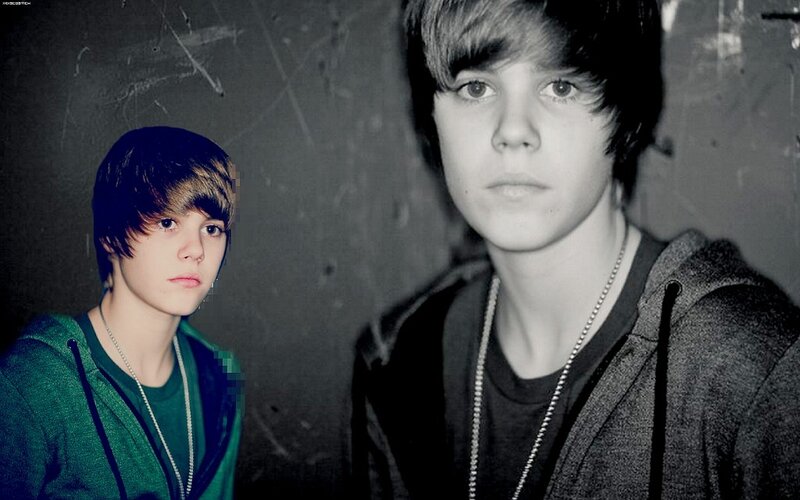 Justin Bieber portrait collage