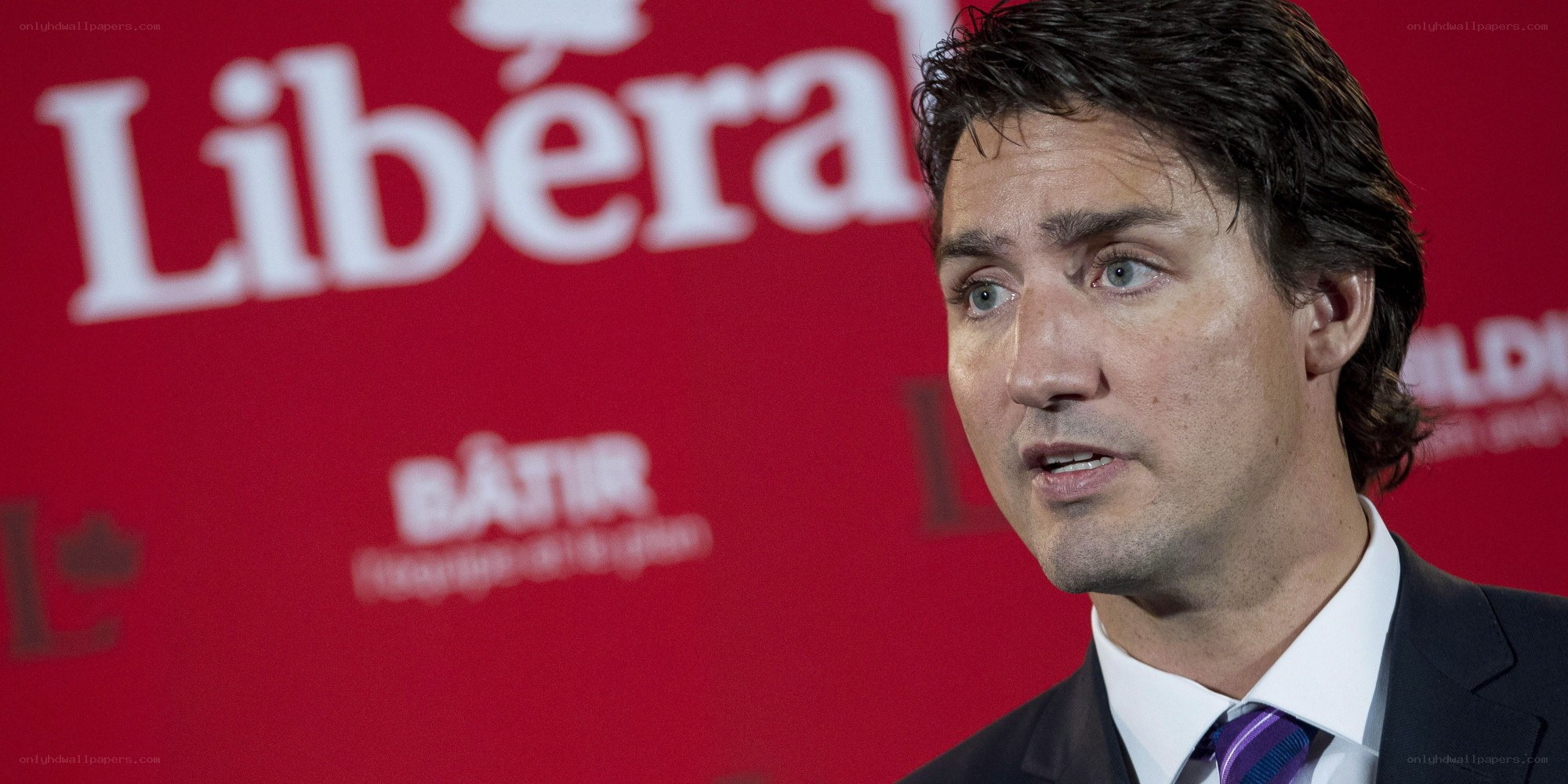 Justin Trudeau speaking at event