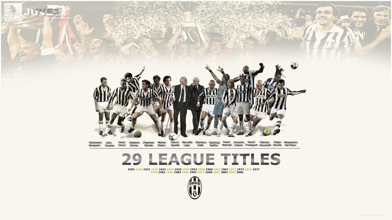 Juventus league titles collage