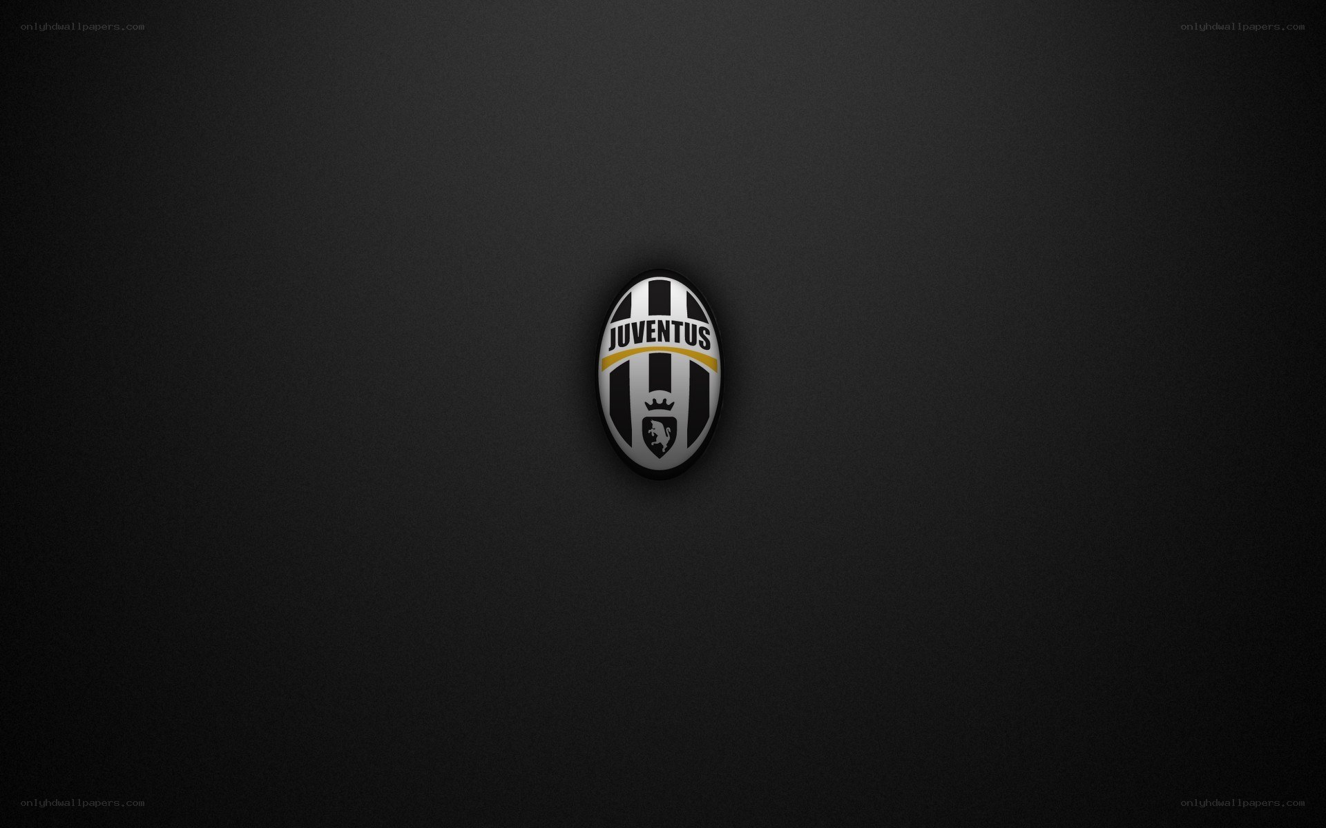 Juventus logo on black background