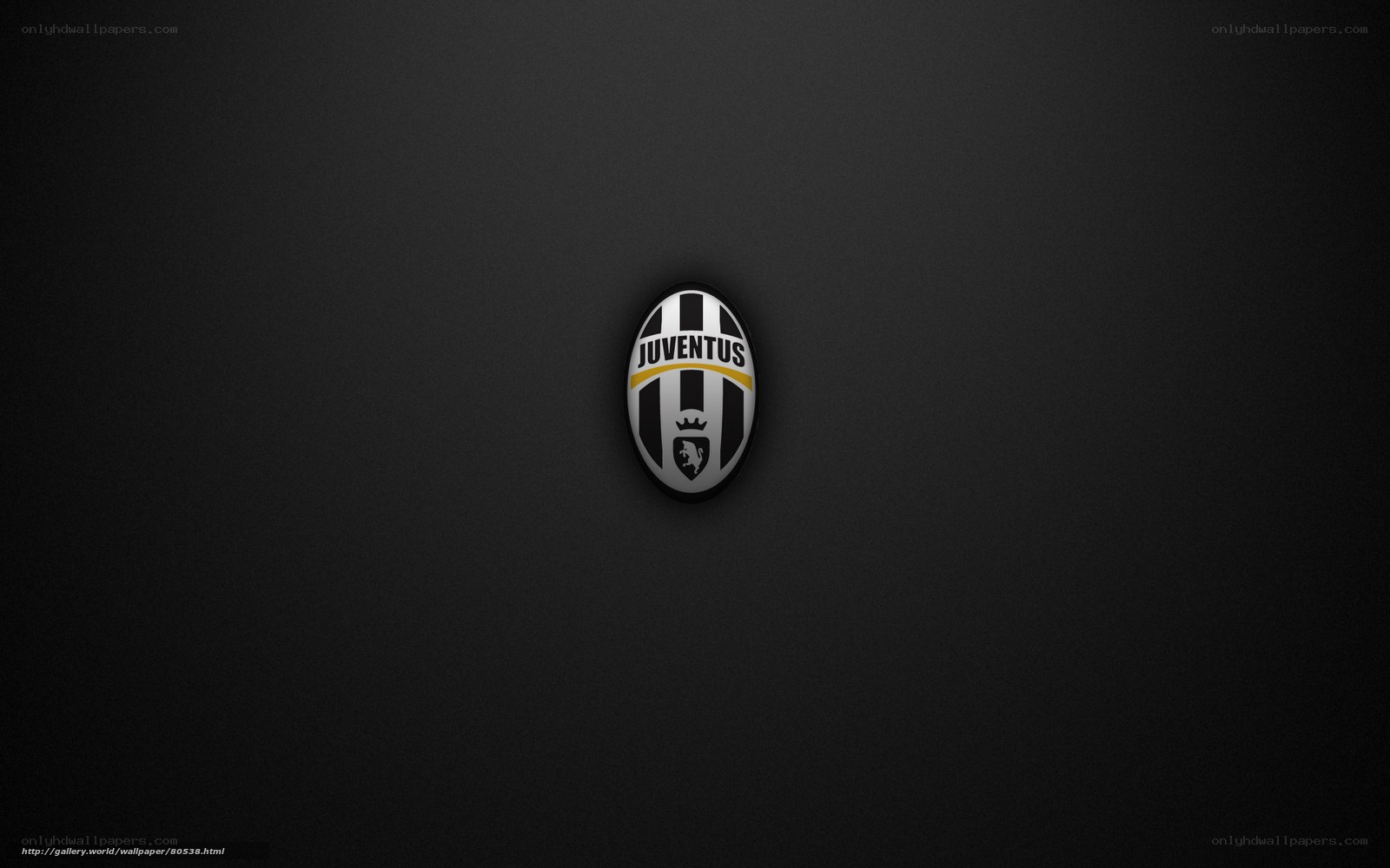 Juventus logo on black background