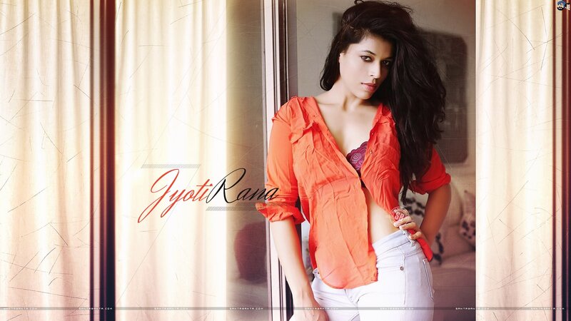 Jyoti Rana in orange shirt