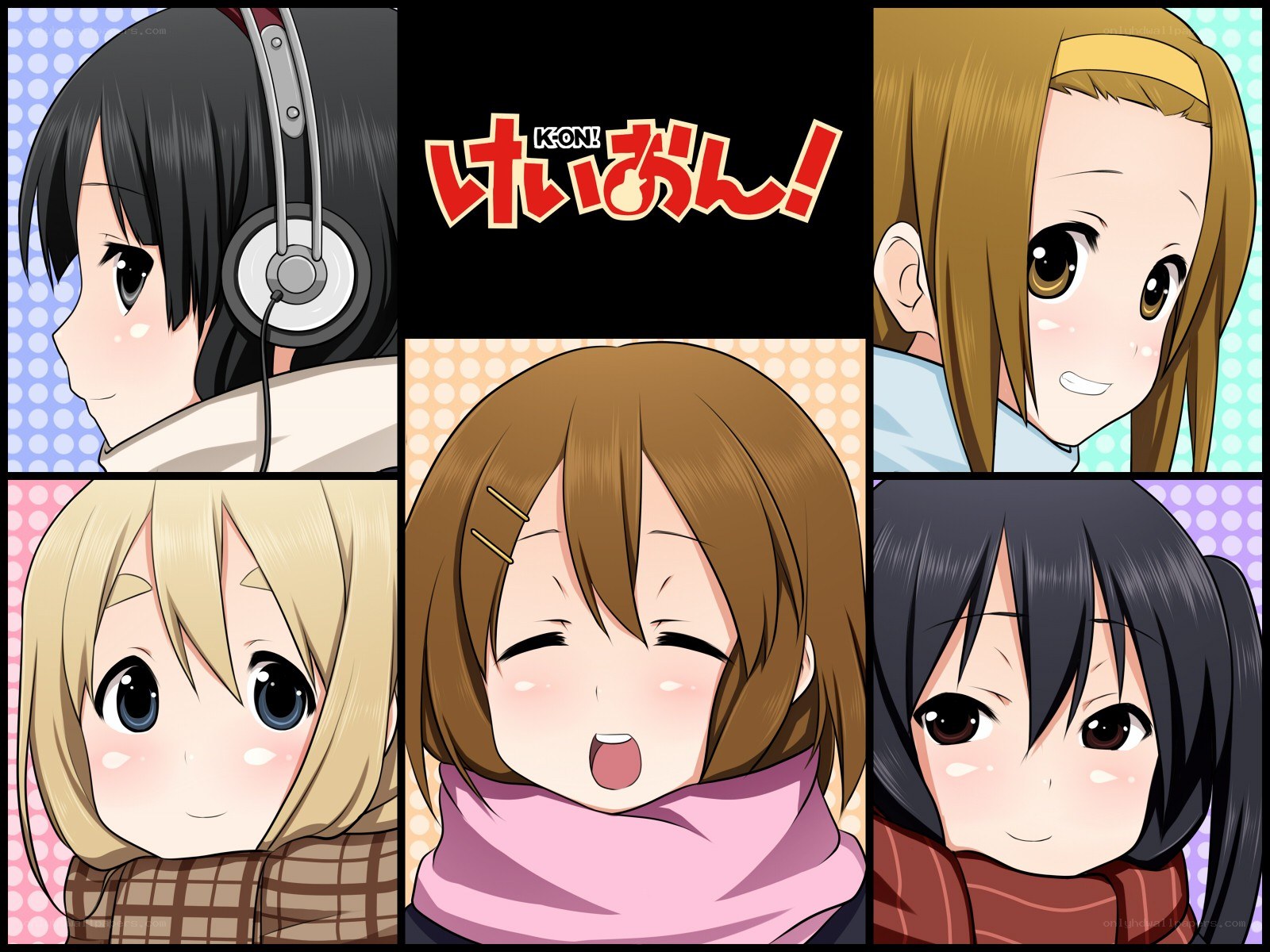 K-On! anime character collage