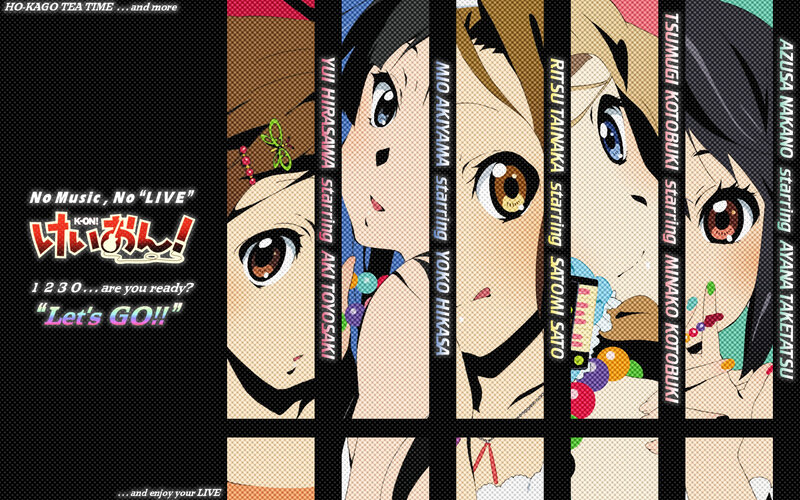 K-On! anime character collage